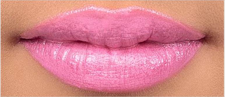 Bubble gum pink lipstick